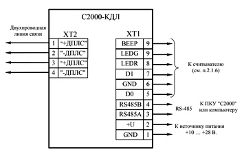 Схема электрическая подключения контроллера